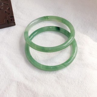 天然玉鐲原石翡翠色玉手鐲女款冰種飄花淺綠貴妃鐲天然翡翠手鐲石翡翠色翡翠手鐲女款 IceDSRV