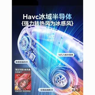 掛脖風扇2024便攜式隨身製冷usb靜音掛脖子戶外接入米家電扇 LKDV