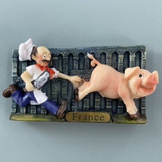 【24小時出貨】 趣味立體磁鐵 法國旅遊紀念品 家居裝飾 創意冰箱貼 搞怪伴手禮