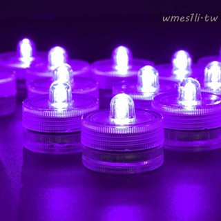 WMES1LI水下LED蠟燭燈,防水多色魚缸蠟燭燈,迷你塑膠裝飾性潛水迷你發光二極管燈派對