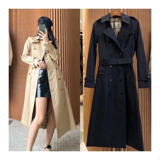 原標經典款王牌渠道女士切爾西長款版型風衣大氣風衣女秋季新款收腰顯瘦氣質女神範大衣外套