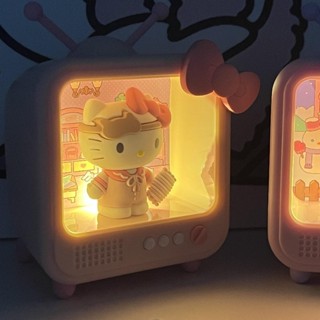 hellokitty小夜燈臥室床頭夜間發光擺件美樂蒂三麗鷗系列生日禮物