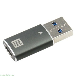 Moonlightyaa C 型母頭轉 USB 公頭適配器 10Gbps C 型連接器,適用於筆記本電腦充電器,易於使用