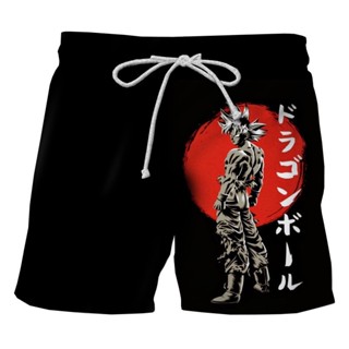 可訂製 3D列印 日本動漫七龍珠新款男女3D印花休閒短褲時尚街頭男士寬鬆運動短褲