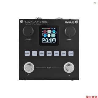 全新 M-VAVE 吉他/貝斯 AMP 建模器多效果處理器 80 可編輯預設 6 效果模組 3 段 EQ 20 前置放大