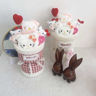 金莎花束 畢業花束 花束包裝紙 創意玩偶花束hellokitty凱蒂貓kt貓毛絨公仔花束送女友閨蜜生日