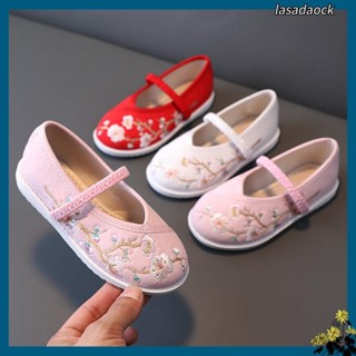 芊芊 女裝 QQ 促銷 新品 漢服繡花鞋女童老北京兒童布鞋古著刺繡鞋中國風舞蹈鞋手工童鞋子特賣