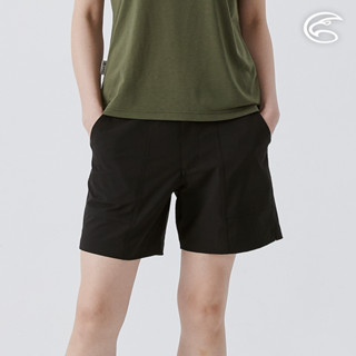 ADISI 女彈性快乾五分短褲 AP2511050 黑色 (S-2XL)｜透氣 吸濕排汗 速乾 輕量 休閒褲