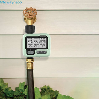 DWAYNE自動澆水定時器,大螢幕可安排時間園林數位灌溉機,可程式設計聰明的花園灑水器定時器