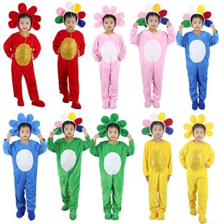 13太陽花/親子花朵幼兒園樹木兒童表演服花朵花兒朵朵舞蹈服服裝小草-ww25 O7FM