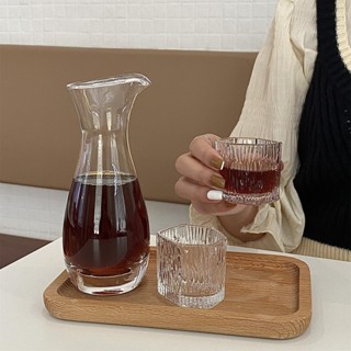 【現貨】手衝玻璃分享壺套裝咖啡壺單品咖啡杯實木木託盤分享壺茶杯公道杯