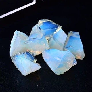 新品現貨天然蛋白石水晶原石石頭毛料擺件擴香石香薰魚缸裝飾造景碎石20250524