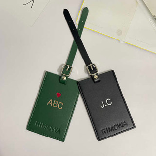 行李箱貼 行李箱貼圖 適用於日默瓦行李牌訂製刻字 RIMOWA真皮登機牌 個性標示牌防丟牌