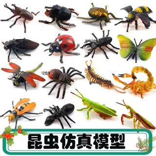 熱賣中崑蟲玩具模擬動物套餐海底動物模型螞蟻蜘蛛蜜蜂兒童恐龍玩具