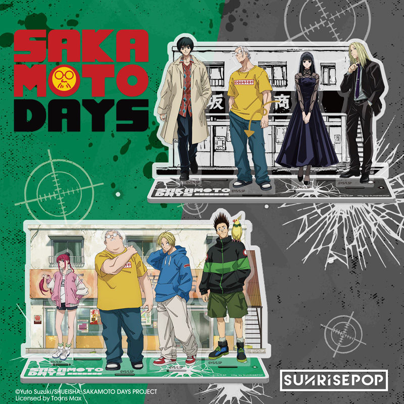 SUNRISEPOP坂本日常亞剋力場景立牌朝倉信南雲與市大佛神神迴週邊 免運 小胡桃小店