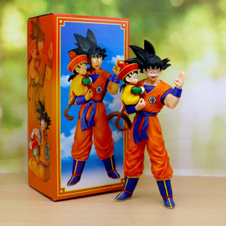 30cm 日本動漫 七龍珠 Dragon Ball Z 孫悟空抱兒子孫悟飯龜仙流人偶公仔模型玩具手辦擺件兒童生日禮物