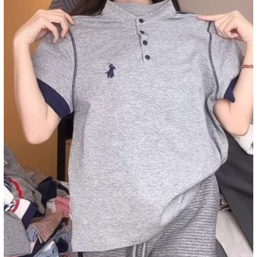 短袖polo衫女 刺繡上衣2026新款小馬刺繡短袖上衣POLO衫設計師老錢風韓國寬鬆顯瘦翻領上衣夏日短袖 大尺碼女裝