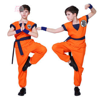 <免運> 動漫七龍珠造型服飾 超級賽亞人cosplay表演服 兒童孫悟空服裝萬聖節衣服表演衣服 變裝服飾 家庭派對cos