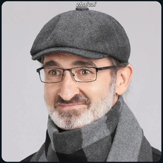 CABEZA男子貝雷帽時尚冬天英國畫家帽子自行車帽徒步旅行戶外報童貝雷帽