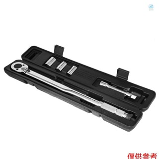 5 件裝 1/2" 28-210Nm 可調輪胎扭力扳手套裝汽車維修扳手手動工具套件