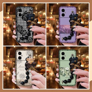 XIAOMI 矽膠小熊手鍊手機殼適用於小米 POCO M4 5G/Redmi Note11R 5G 卡通保護殼防汙防水黑