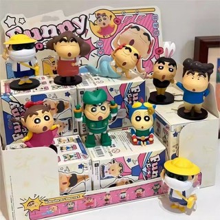 【淇樂購+全網爆款】蠟筆小新盲盒搞怪cos系列手辦潮玩公仔周邊玩具擺件玩偶生日禮物