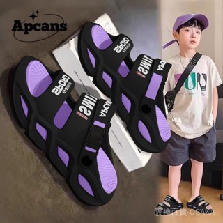 Apcans學生涼鞋男夏季外穿兩用沙灘涼鞋防滑厚底運動