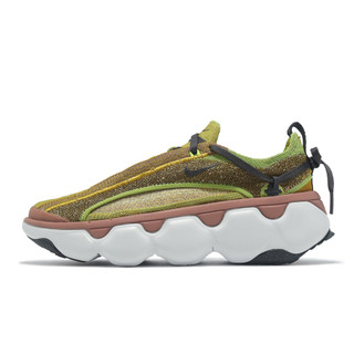 Nike 休閒鞋 Flyknit Bloom 女鞋 綠 粉紅 厚底增高 緩震 運動鞋 [ACS] FD2149-300