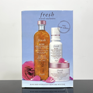 Preferred❤ 110 新版馥蕾詩玫瑰3件套Fresh新版馥蕾詩玫瑰護膚3件套 深層保濕柔膚水套盒 新款（滋潤水➕