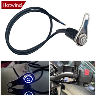 HOTWIND 12V LED 摩托車開關 ON-OFF 車把頭燈可調節安裝防水電源開關按鈕霧燈聚光燈 B8E1