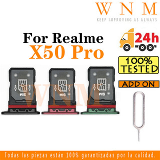 適用於 Realme X50 Pro Sim 卡託盤 Sim 卡插槽支架卡支架讀卡器 SD 插槽適配器更換部件