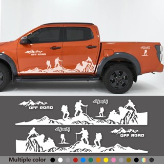 皮卡門側貼紙適用於長城 GWM Pao Poer Wingle 卡車 4X4 越野貼花裝飾乙烯基蓋汽車配件