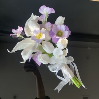 【新店特惠】花束 永生花 馬蹄蓮模擬仿真花花束假花傢居擺件客廳高階新娘保濕拍照裝飾道具
