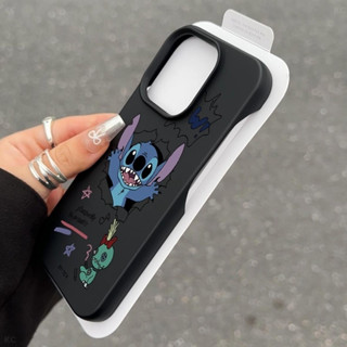 可愛露牙藍色精靈 矽膠13 16 11 15 Pro保護殼相容iPhone 16 15 14 13 12 11 Pro