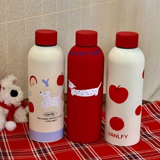 ELEGANT小口徑保溫杯,防漏飲水壺500ml保溫瓶,水杯小嘴容器卡通片咖啡保溫杯新年禮物