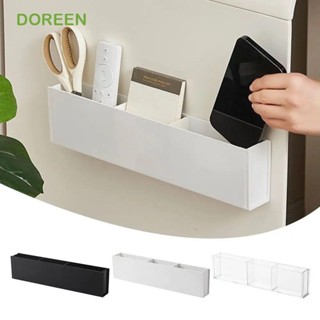 DOREEN 櫥櫃收納盒,壁掛式免鑽桌面收納架,北歐長方形 3 格設計可拆卸隔板化妝刷架辦公用品