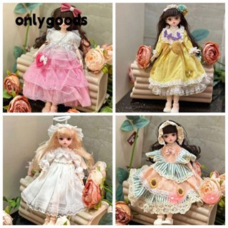 ONLYGOODS 公主娃娃玩具,6 分有吸引力的眼睛 BJD 娃娃衣服套裝,可愛的 30 釐米帶衣服長娃娃套裝