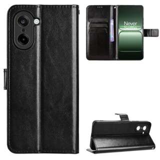 時尚瘋馬紋 一加 OnePlus ACE 5 Racing 5G 競速版 手機殼 掀蓋 保護殼 掛繩 翻蓋皮套 插卡 支