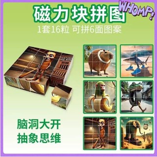 🎉美國AI 山海經 磁力方塊 拼圖 木棍人 積木 兒童 益智 玩具 生日禮物 收納盒