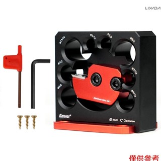 銷釘機夾具套件鋁合金方形木條車削圓形輔助工具硬質合金刀片,帶 8 個不同直徑的車孔電鑽 M