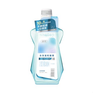 刷樂全效溫和護理漱口水-涼爽薄荷500mL(無酒精)