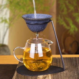 高階無孔茶漏超細微孔陶瓷茶濾網滴漏式過濾器咖啡過濾免濾紙分離 專業茶道器具 極細密網設計 零茶渣滲漏389990