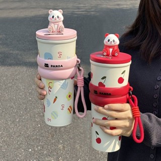 【新店特惠】水杯 保溫盃女生新款車載高顔值冰霸盃便攜可愛大容量吸管咖啡水盃ins