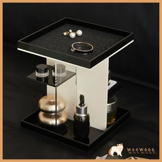 WOOWOOWOOZ 透明亞克力旋轉化妝品收納盒,適用於任何房間儲存中的輕鬆訪問和整理佈置