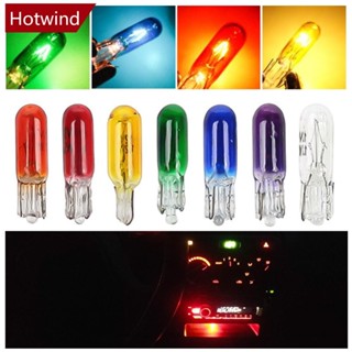 HOTWIND 10Pcs W2W T5 12V 1.2W 汽車鹵素燈儀表燈儀表板 T5 LED 燈泡儀表燈汽車車內燈