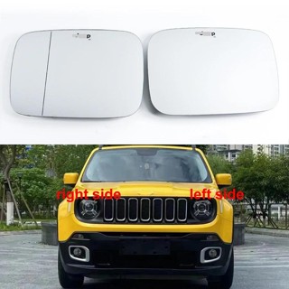 適用於 Jeep Renegade 2016-2021 汽車配件外後視鏡後視鏡鏡片門翼後視鏡玻璃