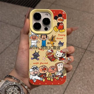 卡通麵包超人總動員 液態矽膠 手機殼 適用 蘋果 iPhone 16 15 14 13 手機殼 i12 i11 XS軟殼