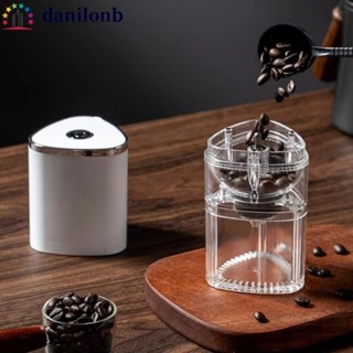 DANILO電動咖啡研磨機,可調節厚度USB充電咖啡豆磨,自動陶瓷磨芯三角稜形咖啡豆研磨機咖啡館