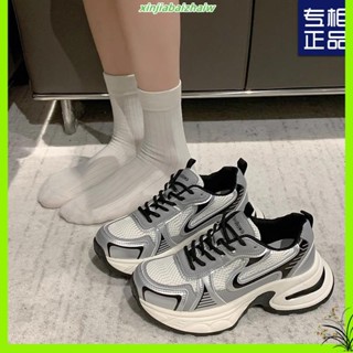 Chicwalks女鞋店 趙露思同款老爹鞋女鞋子2024新款春季百搭厚底增高運動休閒鞋