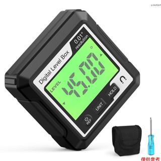 3 合 1 磁性傾斜器數字水平儀和角度查詢器多功能 4 * 90° 傾角儀 LCD 顯示傾角儀儀表 4 單元可切換